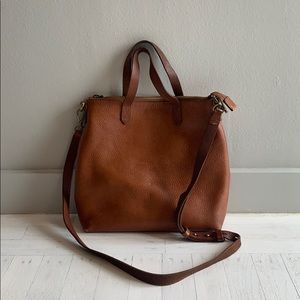 Leather shoulder bag